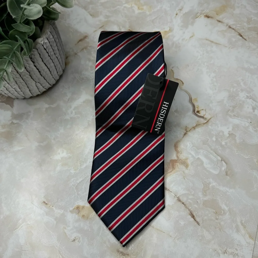 NWT Hisdern Hand Made Men's Tie 3 1/4